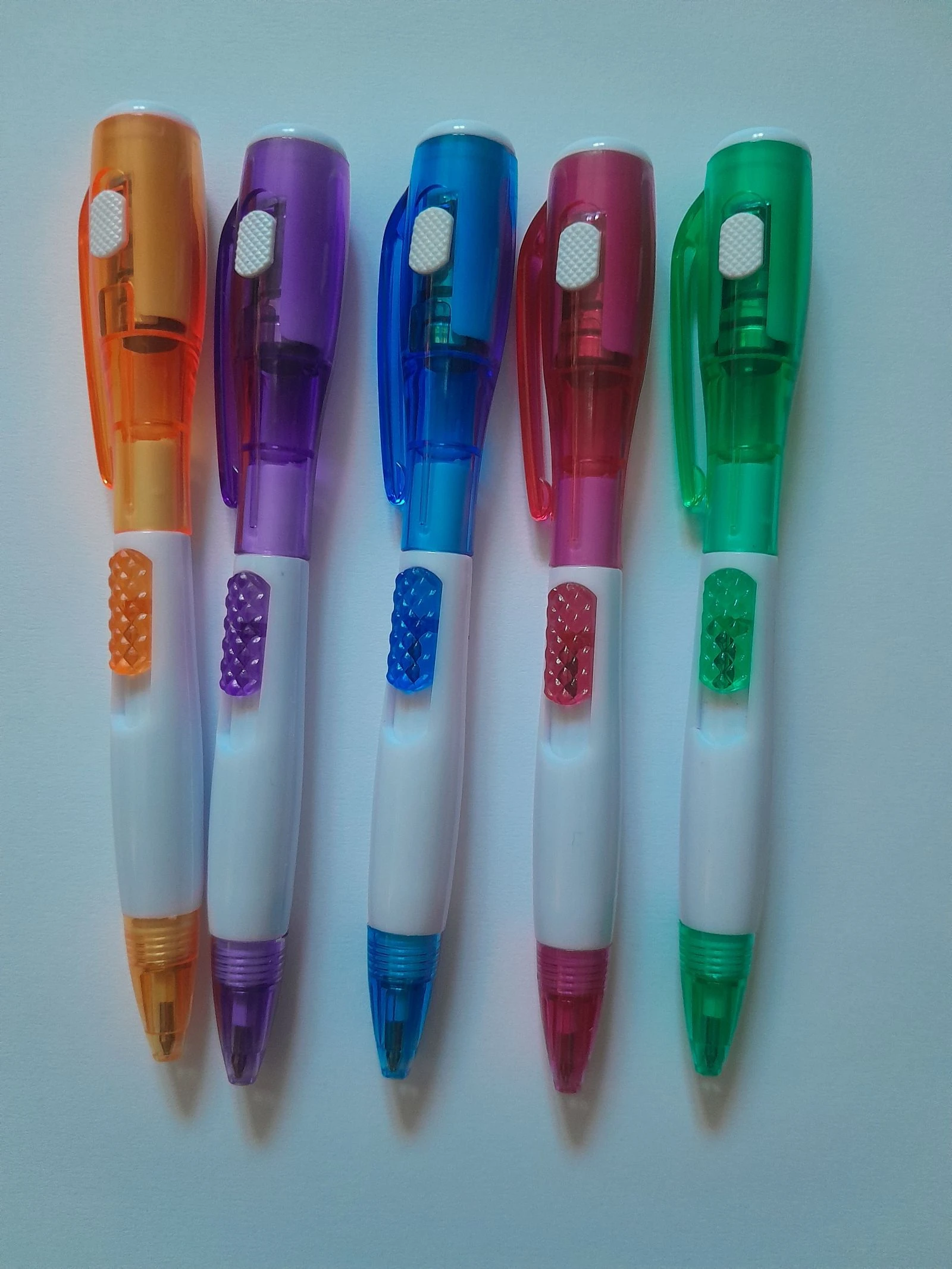 Set van 5 lichtgevende balpennen in zeer goede staat – photo 2